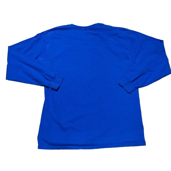 CHICAGO CUBS T SHIRT SZ L BLUE WORLD CHAMPIONS THE CURSE ENDS LONG SLEEVE MENS - Picture 4 of 5